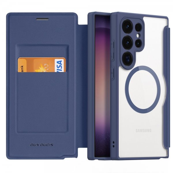 Dux Ducis Samsung Galaxy S24 Ultra Kotelo Skin X Pro Series MagSafe Sininen