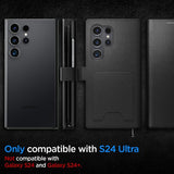 Spigen Samsung Galaxy S24 Ultra Wallet S Plus -suojakotelo, musta