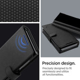 Spigen Samsung Galaxy S24 Ultra Wallet S Plus -suojakotelo, musta