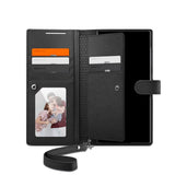 Spigen Samsung Galaxy S24 Ultra Wallet S Plus -suojakotelo, musta