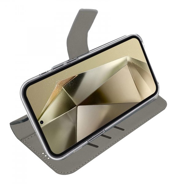 Celly Samsung Galaxy S24 Ultra -suojakotelo Wally Wallet Case, musta