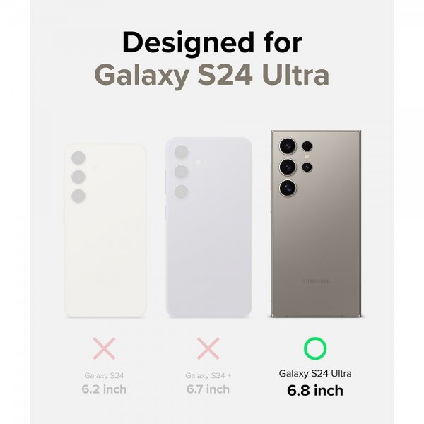 Ringke Samsung Galaxy S24 Ultra Kamerans Linssuojus Kehys Musta