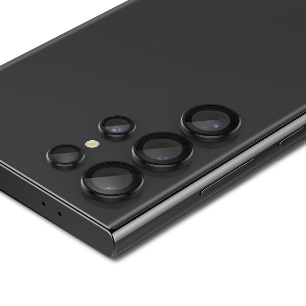 Spigen Samsung Galaxy S24 Ultra Kameransuojus GLAS.tR EZ Fit Optik Pro 2 kpl Musta