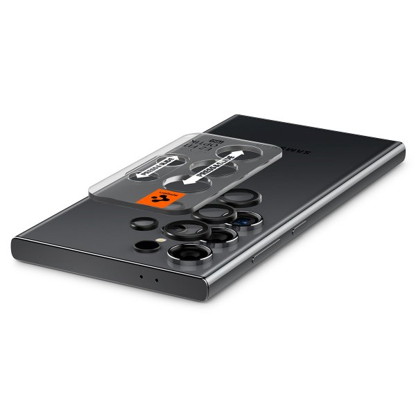 Spigen Samsung Galaxy S24 Ultra Kameransuojus GLAS.tR EZ Fit Optik Pro 2 kpl Musta