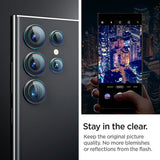 Spigen Samsung Galaxy S24 Ultra Kameransuojus GLAS.tR EZ Fit Optik Pro 2 kpl Musta