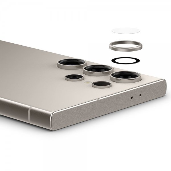 Spigen Samsung Galaxy S24 Ultra kamerasuojalasi GLAS.tR EZ Fit Optik Pro 2 kpl, harmaa