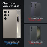 Spigen Samsung Galaxy S24 Ultra kamerasuojalasi GLAS.tR EZ Fit Optik Pro 2 kpl, harmaa