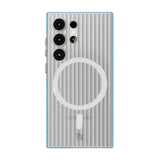 Rvelon Samsung Galaxy S24 Ultra Kuori Korrugoitu MagSafe Sininen