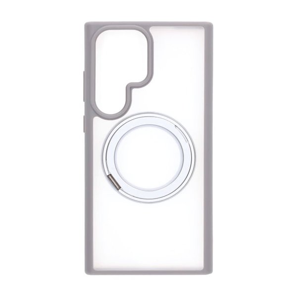 Samsung Galaxy S24 Ultra Kuori Pyörivällä MagSafe-jalustalla Harmaa