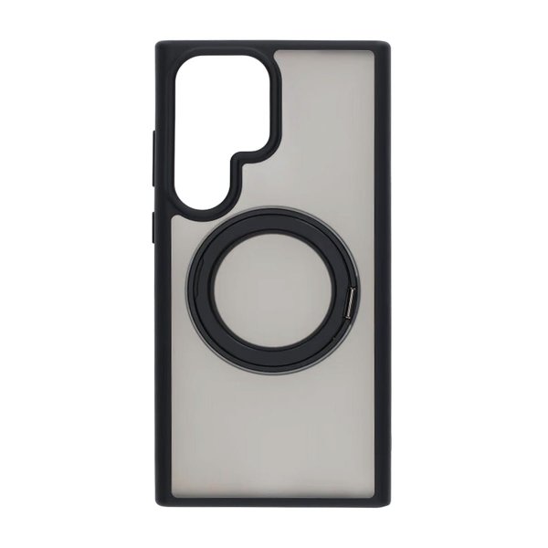 Samsung Galaxy S24 Ultra Kuori Pyörivä MagSafe Jalusta Musta