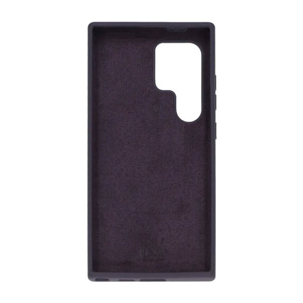 Rvelon Samsung Galaxy S24 Ultra Silikonikuori Tummanvioletti