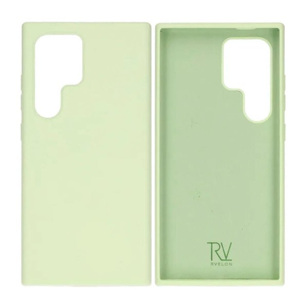 Rvelon Samsung Galaxy S24 Ultra Silikonikuori Limevihreä