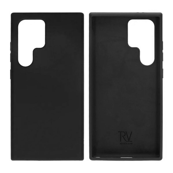 Rvelon Samsung Galaxy S24 Ultra Silikonikuori Musta