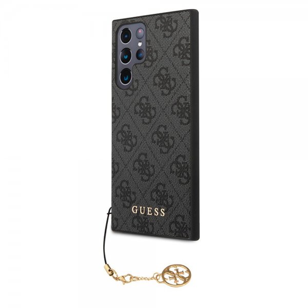 Guess Samsung Galaxy S24 Ultra Suojakuori 4G Charm Harmaa