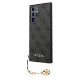 Guess Samsung Galaxy S24 Ultra Suojakuori 4G Charm Harmaa