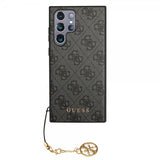 Guess Samsung Galaxy S24 Ultra Suojakuori 4G Charm Harmaa