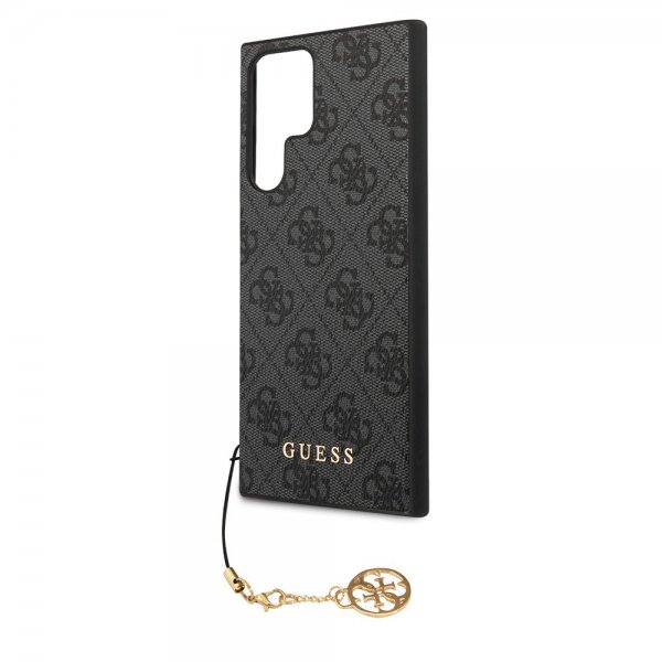 Guess Samsung Galaxy S24 Ultra Suojakuori 4G Charm Harmaa