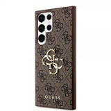 Guess Samsung Galaxy S24 Ultra Kuoret 4G Metal Logo Ruskea