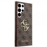 Guess Samsung Galaxy S24 Ultra Kuoret 4G Metal Logo Ruskea