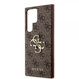 Guess Samsung Galaxy S24 Ultra Kuoret 4G Metal Logo Ruskea