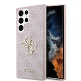 Guess Samsung Galaxy S24 Ultra Kuori 4G Metal Logo Pinkki
