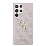 Guess Samsung Galaxy S24 Ultra Kuori 4G Metal Logo Pinkki