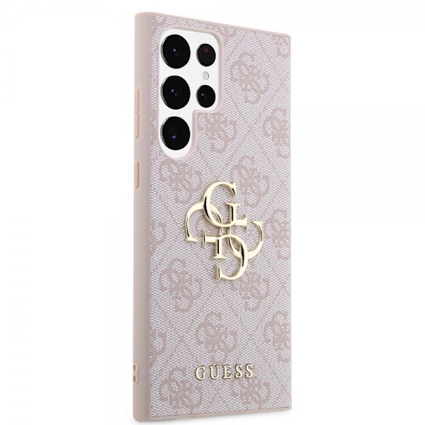 Guess Samsung Galaxy S24 Ultra Kuori 4G Metal Logo Pinkki