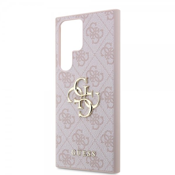 Guess Samsung Galaxy S24 Ultra Kuori 4G Metal Logo Pinkki