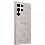 Guess Samsung Galaxy S24 Ultra -kuori 4G-kuviointi MagSafe vaaleanpunainen
