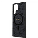 Guess Samsung Galaxy S24 Ultra Kuori 4G Pattern MagSafe Musta