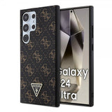 Guess Samsung Galaxy S24 Ultra Kuori 4G Print Grained Musta