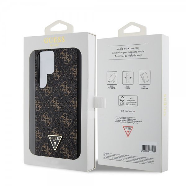 Guess Samsung Galaxy S24 Ultra Kuori 4G Print Grained Musta