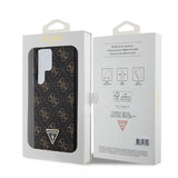 Guess Samsung Galaxy S24 Ultra Kuori 4G Print Grained Musta
