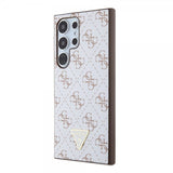 Guess Samsung Galaxy S24 Ultra Kuori 4G Print Grained Valkoinen