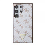 Guess Samsung Galaxy S24 Ultra Kuori 4G Print Grained Valkoinen