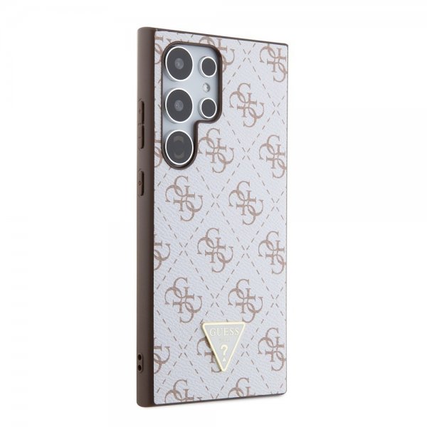 Guess Samsung Galaxy S24 Ultra Kuori 4G Print Grained Valkoinen