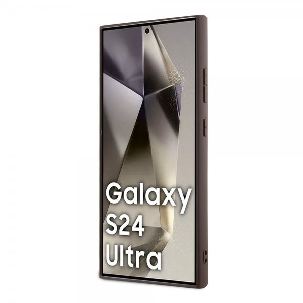 Guess Samsung Galaxy S24 Ultra Kuori 4G Print Grained Valkoinen