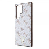 Guess Samsung Galaxy S24 Ultra Kuori 4G Print Grained Valkoinen