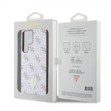 Guess Samsung Galaxy S24 Ultra Kuori 4G Print Grained Valkoinen