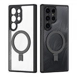 Dux Ducis Samsung Galaxy S24 Ultra Kuori Aimo Series MagSafe Jalusta Musta