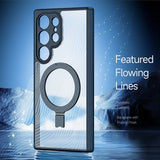 Dux Ducis Samsung Galaxy S24 Ultra Kuori Aimo Series MagSafe Jalusta Musta
