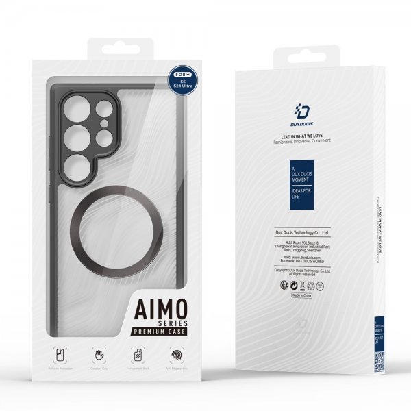 Dux Ducis Samsung Galaxy S24 Ultra Kuori Aimo Series MagSafe Musta