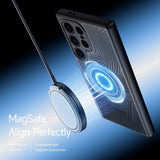 Dux Ducis Samsung Galaxy S24 Ultra Kuori Aimo Series MagSafe Musta