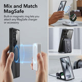 ESR Samsung Galaxy S24 Ultra -kuori Boost Flickstand MagSafe Himmeä läpinäkyvä