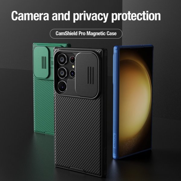Nillkin Samsung Galaxy S24 Ultra Kuori CamShield Pro MagSafe Musta