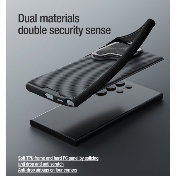 Nillkin Samsung Galaxy S24 Ultra CamShield Prop -suojakuori, sininen