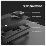 Nillkin Samsung Galaxy S24 Ultra Kotelo CamShield Prop Leather Sininen