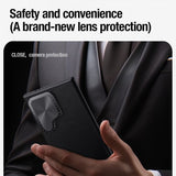 Nillkin Samsung Galaxy S24 Ultra Kotelo CamShield Prop Leather Sininen