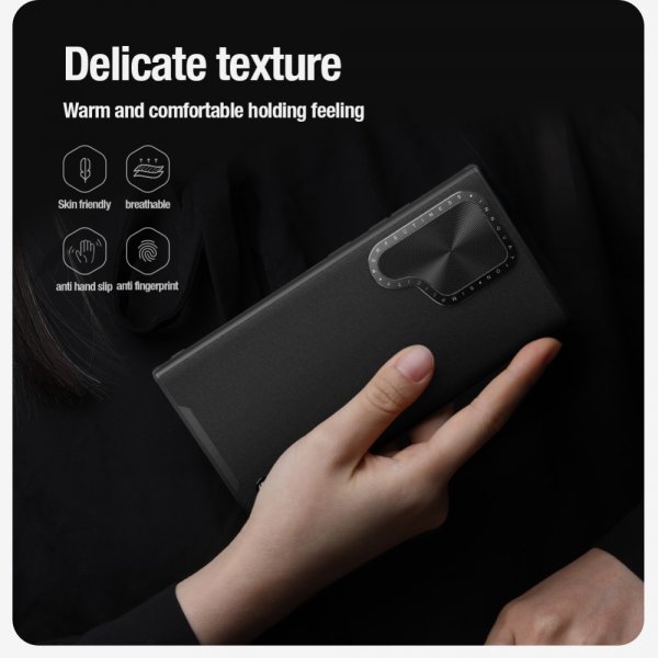 Nillkin Samsung Galaxy S24 Ultra Kuori CamShield Prop Leather MagSafe Musta