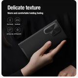 Nillkin Samsung Galaxy S24 Ultra Kuori CamShield Prop Leather MagSafe Musta